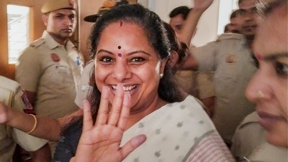 | Photo: PTI : BRS K Kavitha Walks Out Of Tihar Jail After 5 Months  